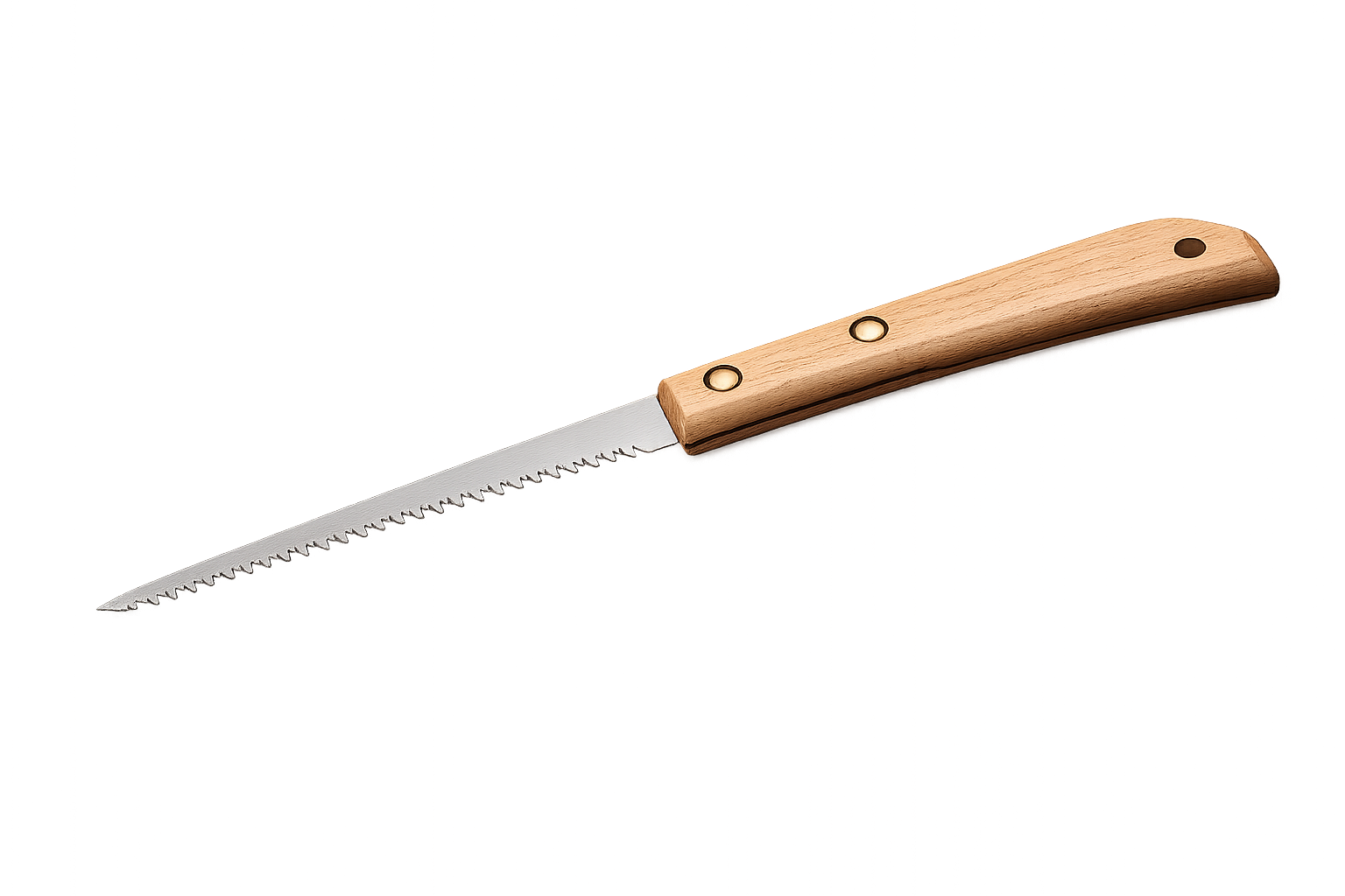 Detail Trim — 5 inch fine-toothed narrow saw with oak handle